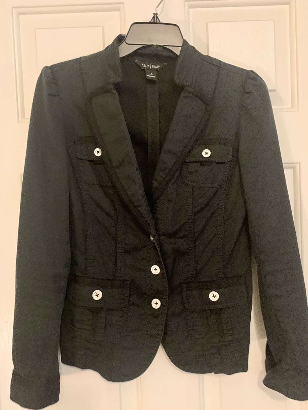 White House Black Market Black Lightweight Blazer